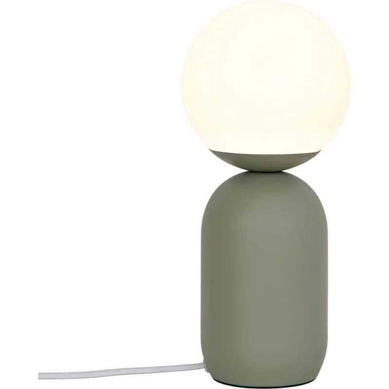 Dostępne od ręki Lampa stołowa szklana kula Notti zielona Nordlux