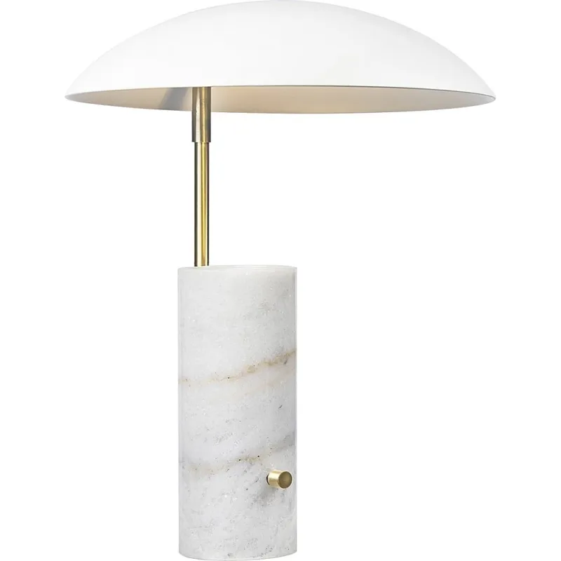Lampa stołowa marmurowa Mademoiselles biała DFTP Premium
