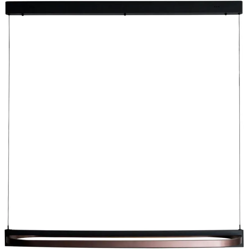 Ekspresowa dostawa Lampa wisząca owalna Singapur LED 123cm czarny / brąz MaxLight