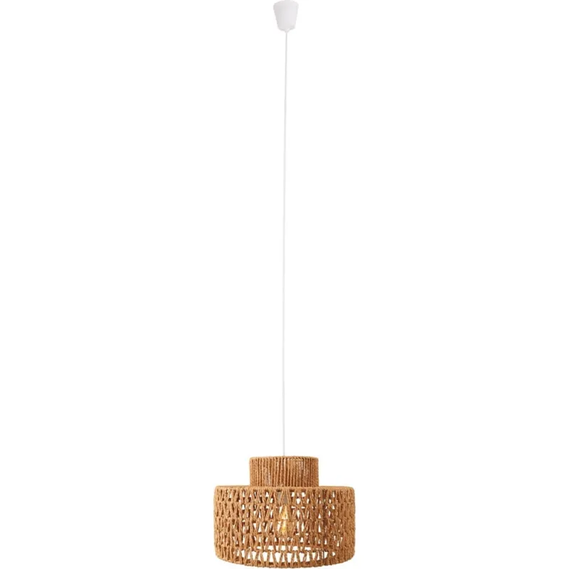 Lampa wisząca pleciona boho Raffle 40cm brązowa MaxLight Bezpieczne zakupy
