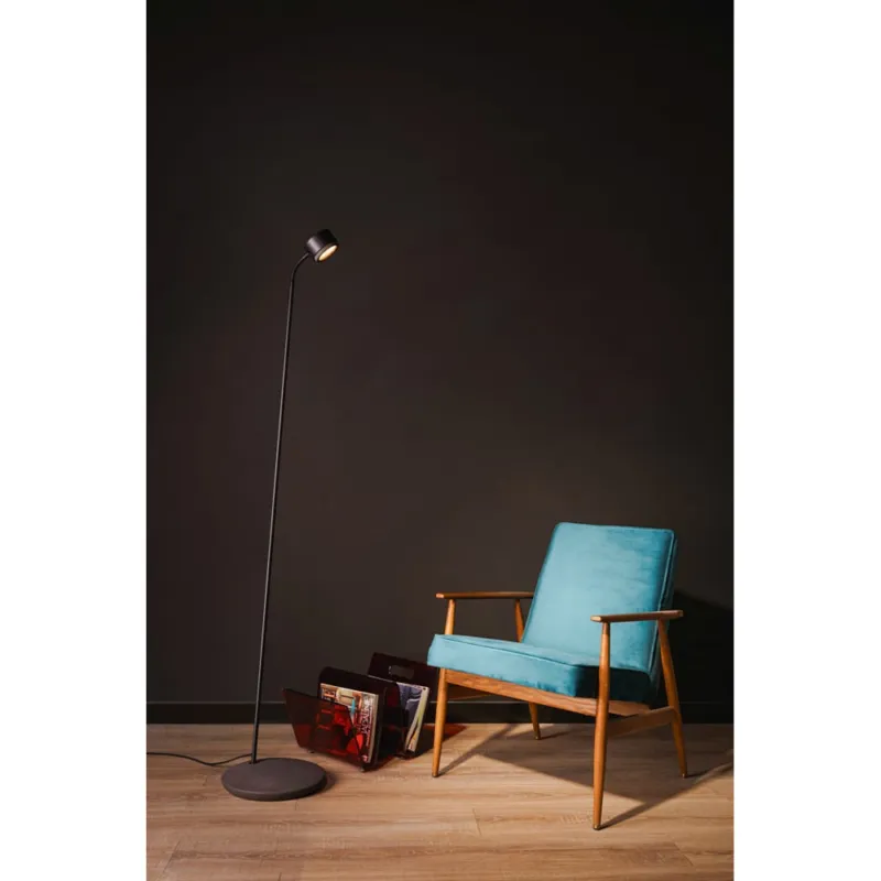 Popularny Lampa podłogowa ze ściemniaczem Jubi Concrete 240cm czarny / brąz LoftLight