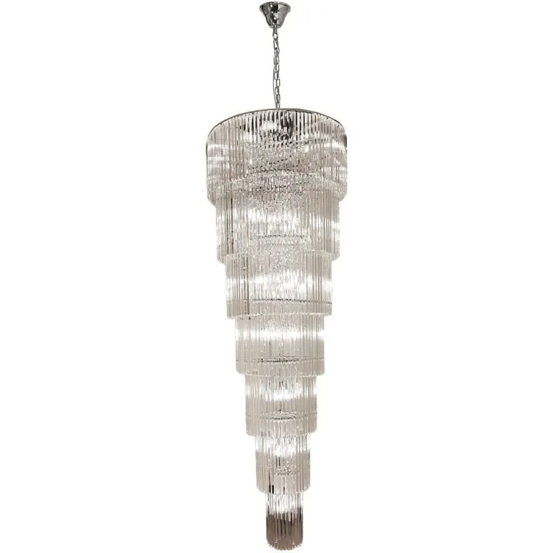 Żyrandol kryształowy glamour Luxe 100cm H330cm chrom ZumaLine Nowość