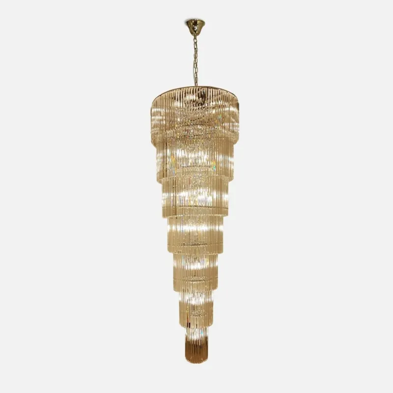 Żyrandol kryształowy glamour Luxe 100cm H330cm złoty ZumaLine Zamów teraz