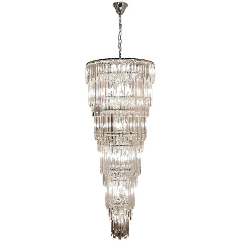 Żyrandol kryształowy glamour Luxe 60cm H200cm chrom ZumaLine Hit cenowy