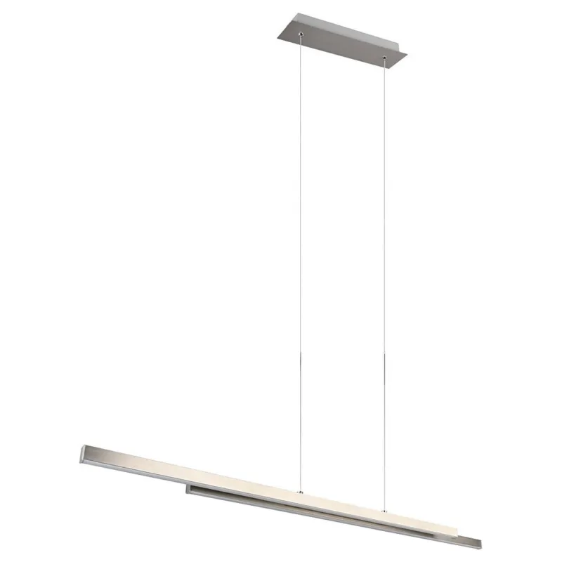Lampa wisząca podłużna Odio LED 3000K 110cm nikiel mat Reality Super okazja