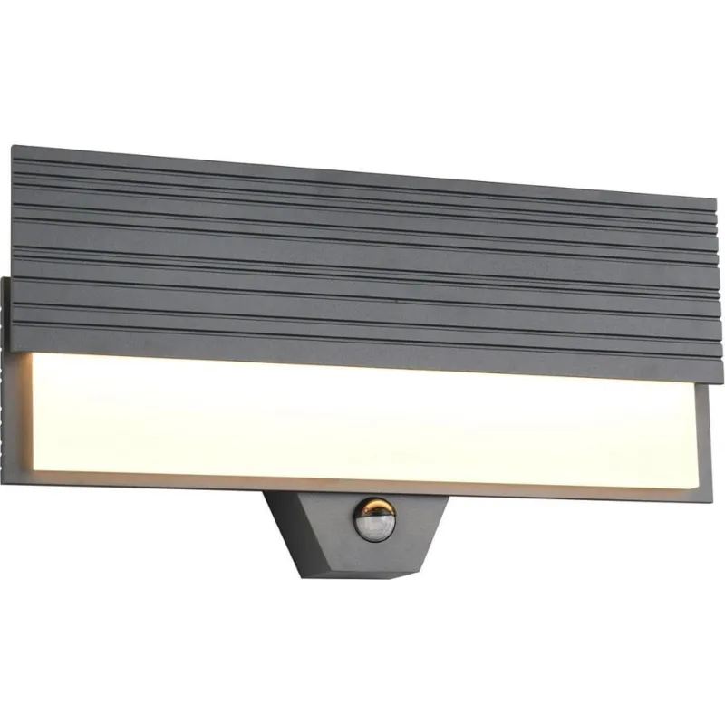 Kinkiet elewacyjny z czujnikiem ruchu Mariza LED 3000K 40cm antracyt Trio Nowy