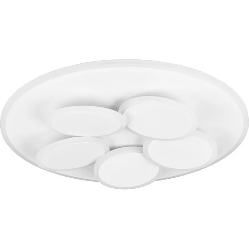 Dodaj do koszyka Plafon retro z pilotem Mandala LED 49cm biały mat Trio