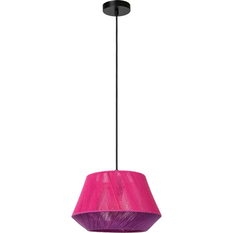 Lampa wisząca sznurkowa Jessica 30cm różowa Lucide Do wyczerpania zapasów