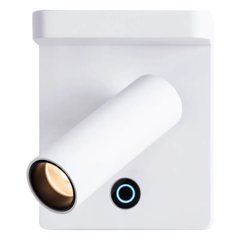 Premium Kinkiet z włącznikiem i ładowarką indukcyjną Lofer LED 3000K biały MaxLight