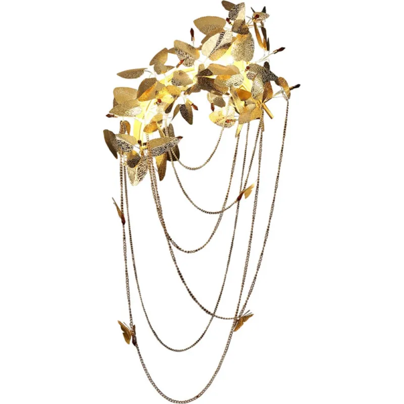 Kinkiet dekoracyjny glamour Blossom 120cm złoty Step Into Design Popularny