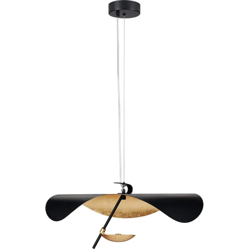 Lampa wisząca designerska Enigma LED 60cm czarno-złota Step Into Design Popularny