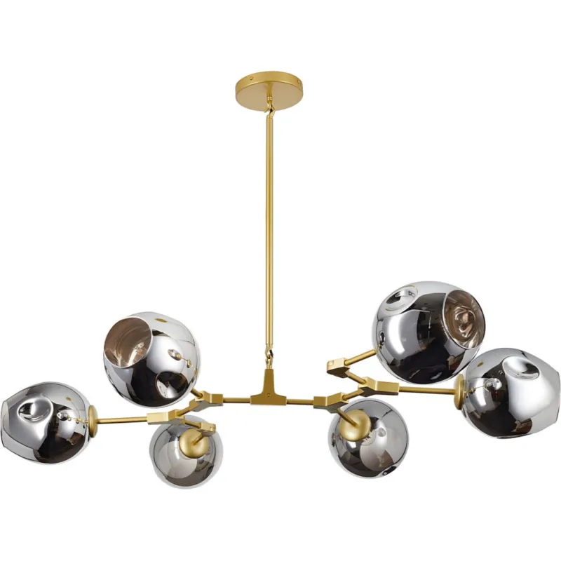 Kup online Lampa sufitowa szklana designerska Modern Orchid IX 150cm szaro-złota Step Into Design