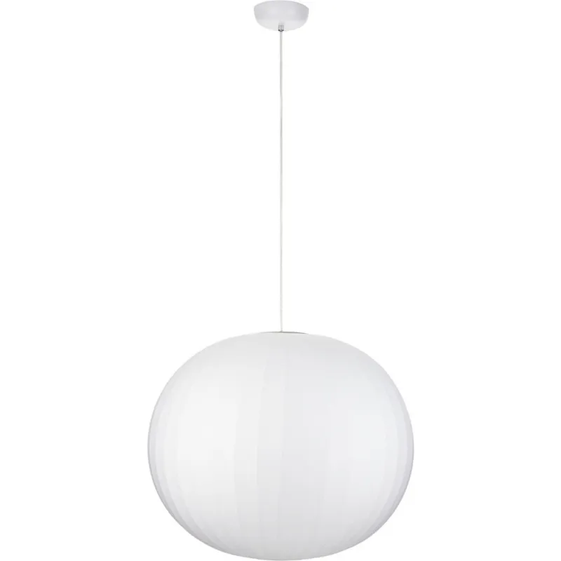 Bezpieczna płatność Lampa wisząca kula japandi Silk 60cm biała Step Into Design
