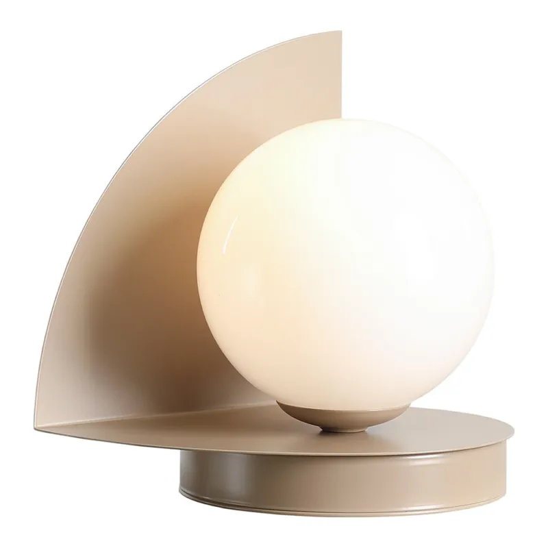Lampa stołowa szklana kula Loop biały / beż Aldex Kup online