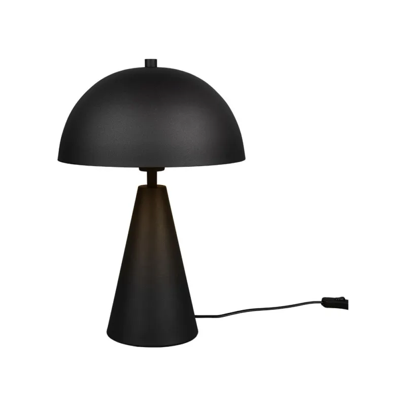 Bestseller Lampa stołowa "grzybek" na stożkowej podstawie Alfie 30cm H43cm czarny mat Trio