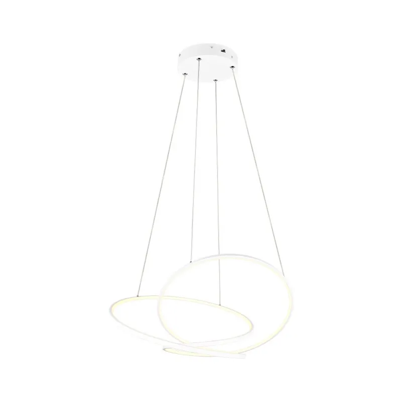 Lampa wisząca nowoczesna z regulacją barwy światła Darvin LED 84cm biała Trio Nowy