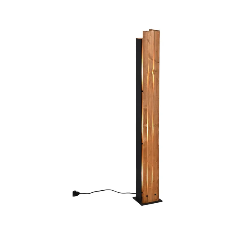 Nowość Lampa podłogowa drewniana loft Karuni 121cm Trio