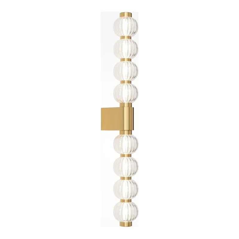 Kinkiet pionowy glamour Amulet LED przezroczysto-złoty Maytoni Wyjątkowa oferta