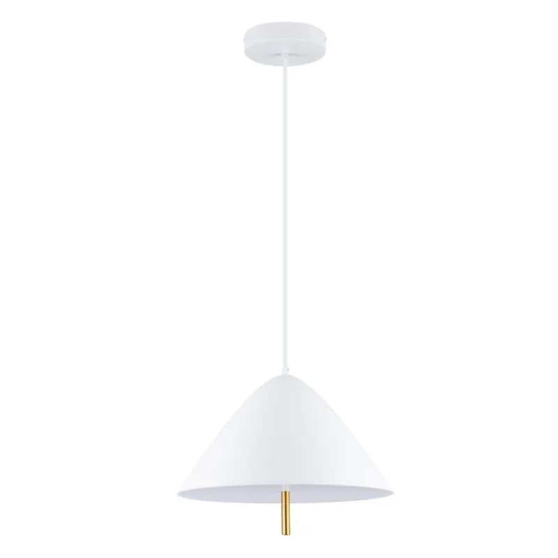 Biała lampa wisząca Carapari w eleganckim designie Do wyczerpania zapasów