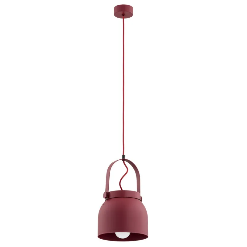Ekspresowa dostawa Czerwona lampa wisząca Logan M w nowoczesnym stylu