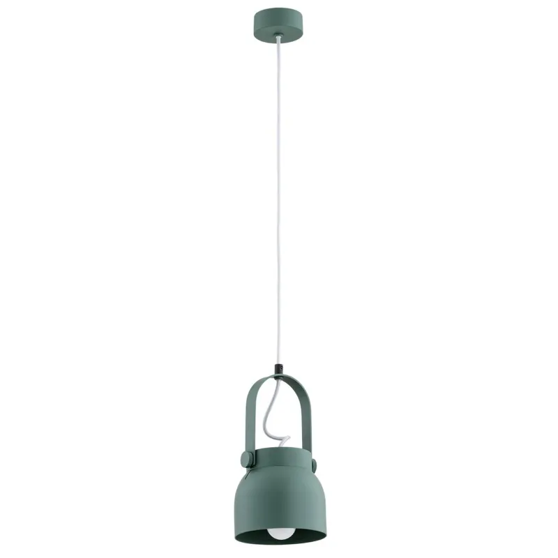 Nowoczesna lampa wisząca Logan S w ciekawym odcieniu zieleni Dostępne od ręki