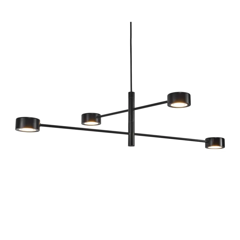 Lampa wisząca Clyde 4 z małymi okrągłymi kloszami Tani