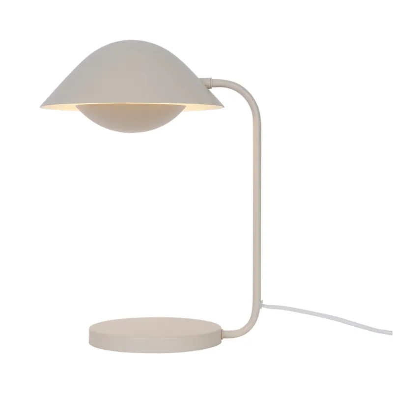 Beżowa lampa biurkowa Freya w nowoczesnym stylu Tylko do końca tygodnia