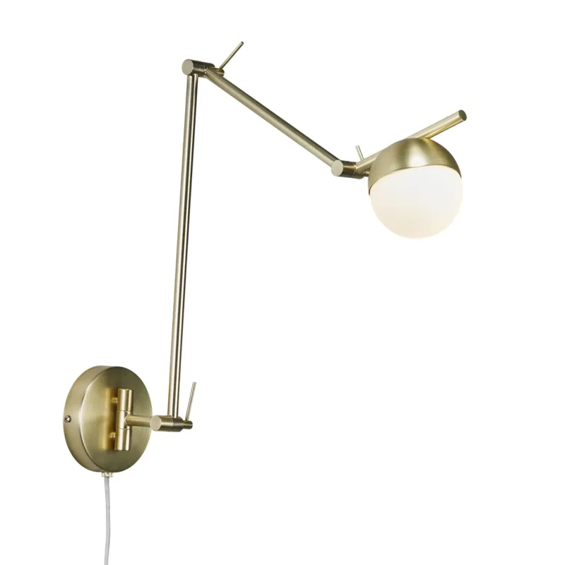 Oferta Niebanalna lampa ścienna Contina w złotym kolorze