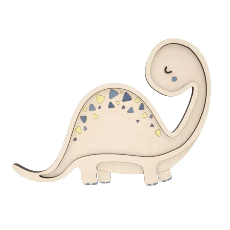 Ograniczona ilość Naturalna lampka do pokoju dziecięcego Dino