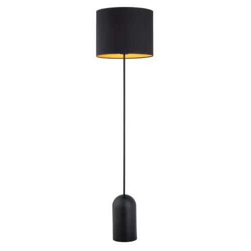 Bestseller Czarno złota lampa podłogowa stojąca z abażurem Emibig 1323/LP1 Aspen E27 142cm