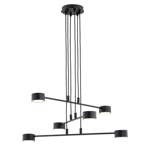 Czarna lampa wisząca z rozpiętymi ramionami i płaskimi kloszami Emibig 1339/6 Modus 6xGX53 70cm Tylko dziś