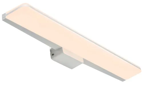 Łatwy zwrot Biały płaski kinkiet nad lustro do łazienki Nordlux 2210141001 Tinia LED 24W 3000K/4000K IP44 60cm ściemnialny
