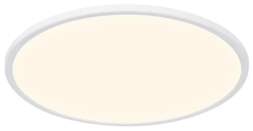 Biała okrągła lampa sufitowa płaski plafon Nordlux 2210636101 Oja LED 19W 3000K/4000K IP54 42,4cm Ograniczona ilość