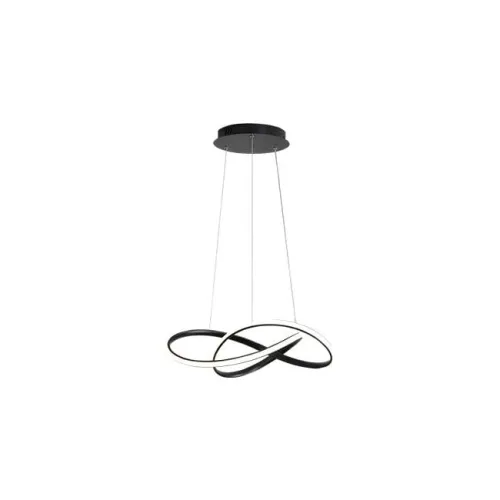 Czarna nowoczesna lampa wisząca spirale LVT 2661 Tavi LED 30W 4000K 50cm Bestseller