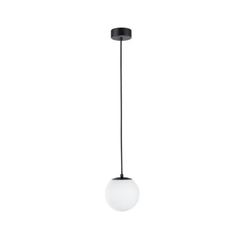 Dostępne od ręki Czarna lampa wisząca do łazienki z białą kulą Paulmann PL71073 Gove LED 9W 3000K IP44 17cm