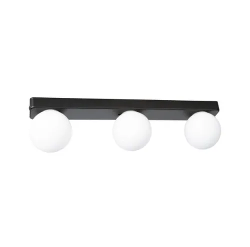 Hit cenowy Lampa łazienkowa trzy okrągłe klosze kule na czarnej listwie 40cm Paulmann PL71070 Gove 3xG9