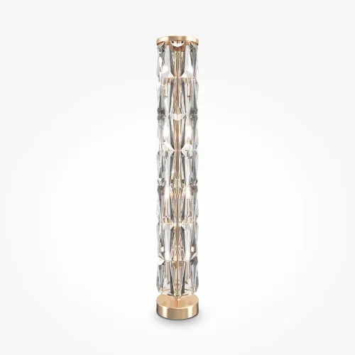 Zamów teraz Kryształowa złota lampa podłogowa Maytoni MOD043FL-08G Puntes 8xE14 126cm x 20cm