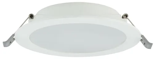 Biała okrągła lampa podtynkowa Nowodvorski 10538 Mykonos LED 10W 4000K 14cm x 3cm Szybka wysyłka