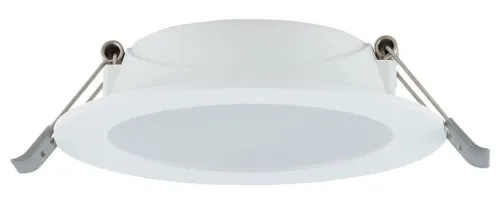 Biała okrągła lampa podtynkowa Nowodvorski 10535 Mykonos LED 6W 3000K 11,5cm x 3cm Nowość