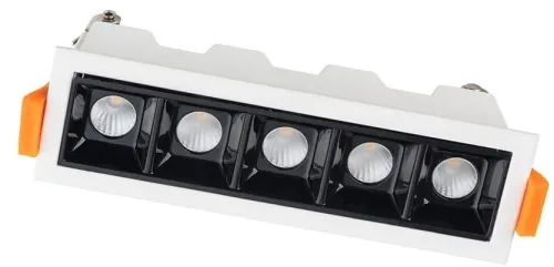 Biało czarna prostokątna lampa podtynkowa Nowodvorski 10043 Mini LED 10W 4000K 14,6cm Najlepsza cena