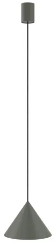 Dostępne od ręki Ciemno szara lampa wisząca klosz stożek Nowodvorski 10881 Zenith S GU10 20,5cm x 130cm