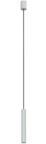 Szara lampa wisząca punktowa smukły walec 30cm x 4cm Nowodvorski 10902 Fourty M GU10 R35 Łatwy zwrot