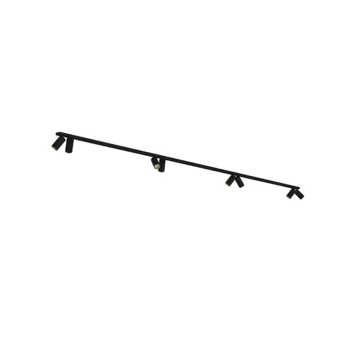 Bezpieczne zakupy Czarna lampa sufitowa listwa 400cm i 8 reflektorów GU10 Nowodvorski 7701 Mono VIII 2x200