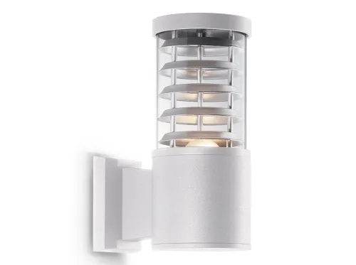 Premium Biała zewnętrzna lampa ścienna kinkiet na elewację Ideal Lux 118659 Tronco E27 IP44