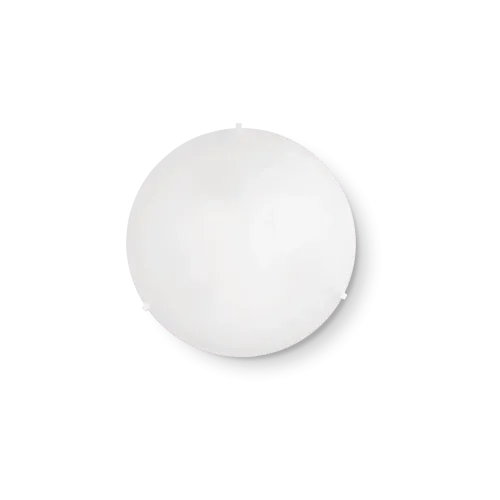 Dostępne od ręki Biały okrągły plafon o średnicy 40cm na 3 żarówki E27 Ideal Lux 7984 Simply