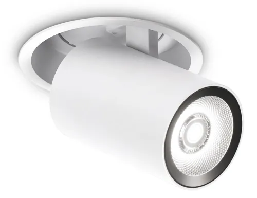 Biała lampa wpuszczana w sufit z mocnym reflektorem Ideal Lux 248172 Nova LED 30W 3000LM 3000K 38stopni Ekspresowa dostawa