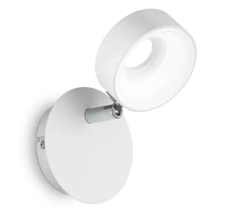 Taniej Biała lampa ścienna kinkiet z chromowanym przegubem Ideal Lux 196688 Oby LED 6W 700LM 3000K