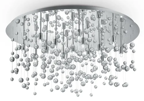 Najlepsza cena Włoska lampa sufitowa Ideal Lux 030784 Neve 15xG9 80cm chrom