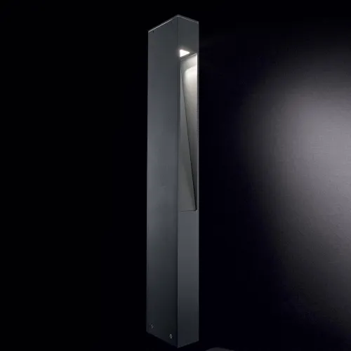 Antracytowa zewnętrzna lampa stojąca słupek ogrodowy Ideal Lux 114347 Mercurio G9 IP44 60cm Tylko dziś