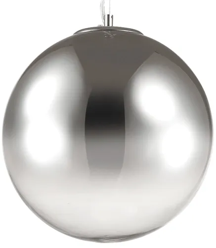 Lampa wisząca pojedyncza szklana kula dymna Ideal Lux 161334 Mapa E27 40cm x 255cm Szybka wysyłka